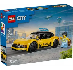 LEGO City Żółta taksówka – klocki konstrukcyjne dla dzieci 5+