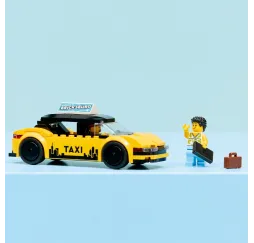 LEGO City Żółta taksówka – klocki konstrukcyjne dla dzieci 5+