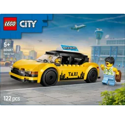 LEGO City Żółta taksówka – klocki konstrukcyjne dla dzieci 5+
