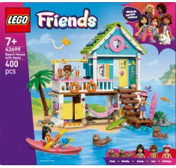 LEGO Friends Domek na plaży z fokami – klocki konstrukcyjne