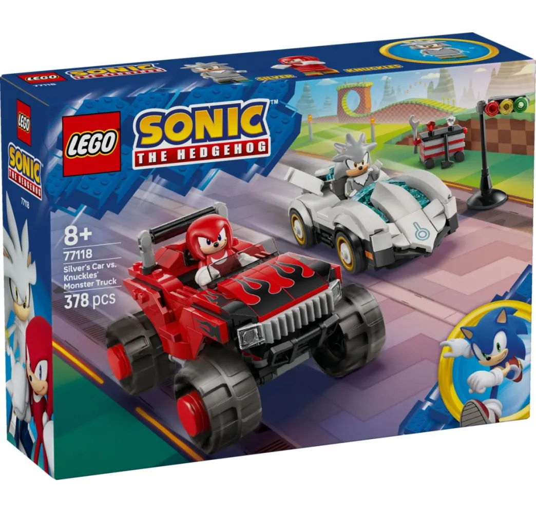 Sonic Silver vs Knuckles – LEGO klocki konstrukcyjne dla dzieci 8+