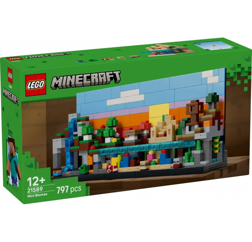 LEGO Minecraft Minibiomy – klocki konstrukcyjne dla 12+