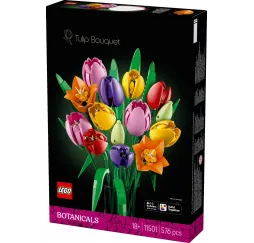 LEGO Botanicals Bukiet tulipanów – klocki konstrukcyjne dla dorosłych
