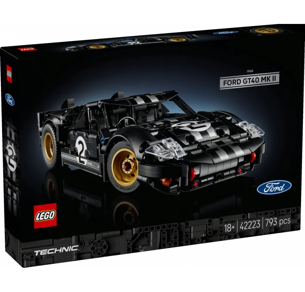LEGO Technic 1966 Ford GT40 MKII – klocki konstrukcyjne dla dorosłych