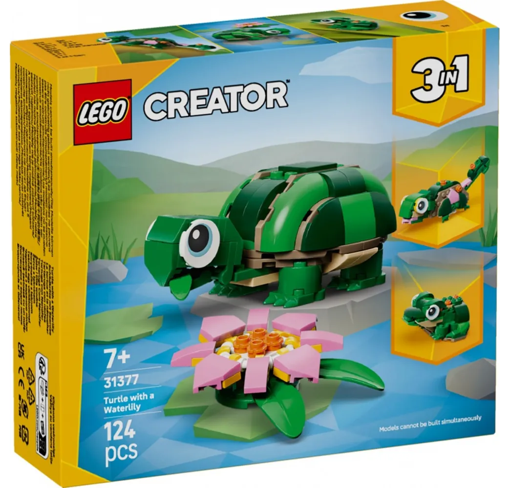 LEGO Creator Żółw i lilia wodna – klocki konstrukcyjne 7+