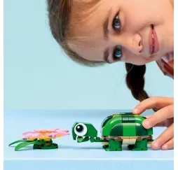 LEGO Creator Żółw i lilia wodna – klocki konstrukcyjne 7+