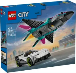 LEGO City Odrzutowiec kontra samochód – klocki konstrukcyjne
