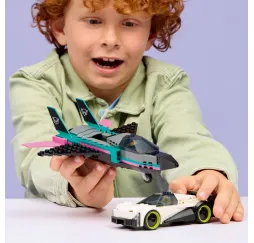 LEGO City Odrzutowiec kontra samochód – klocki konstrukcyjne