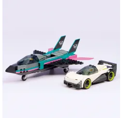 LEGO City Odrzutowiec kontra samochód – klocki konstrukcyjne