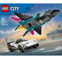 LEGO City Odrzutowiec kontra samochód – klocki konstrukcyjne