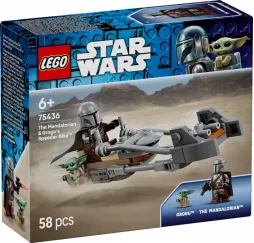 Star Wars Śmigacz Mandalorianina i Grogu – LEGO klocki konstrukcyjne