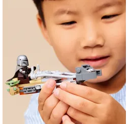 Star Wars Śmigacz Mandalorianina i Grogu – LEGO klocki konstrukcyjne