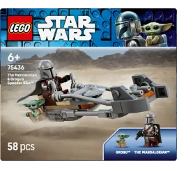 Star Wars Śmigacz Mandalorianina i Grogu – LEGO klocki konstrukcyjne