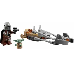 Star Wars Śmigacz Mandalorianina i Grogu – LEGO klocki konstrukcyjne