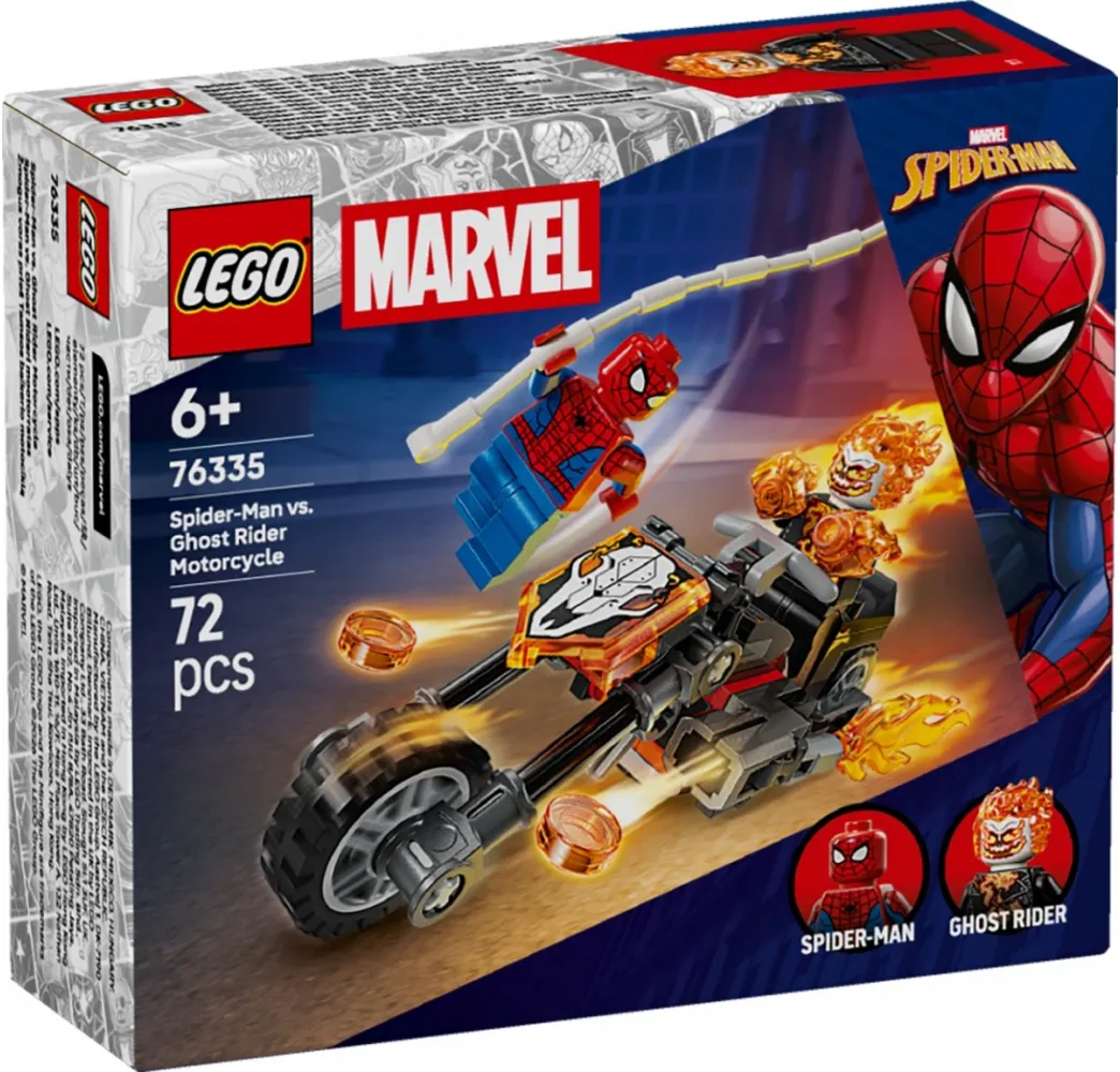Spider-Man kontra Ghost Rider – LEGO klocki konstrukcyjne Marvel 6+