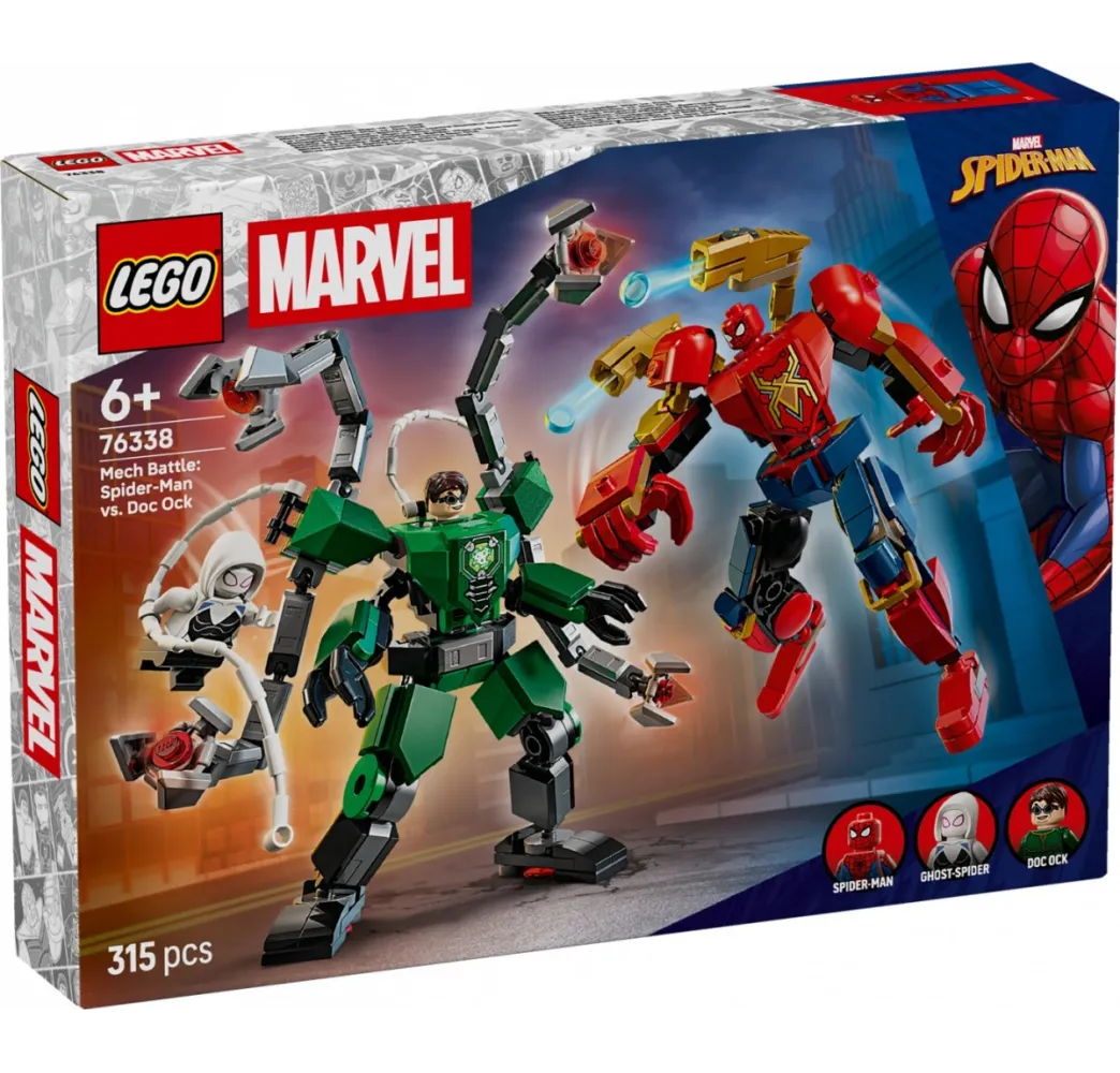 LEGO Spider-Man kontra Doc Ock – klocki konstrukcyjne Marvel 6+