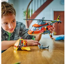LEGO City Helikopter straży przybrzeżnej – klocki konstrukcyjne