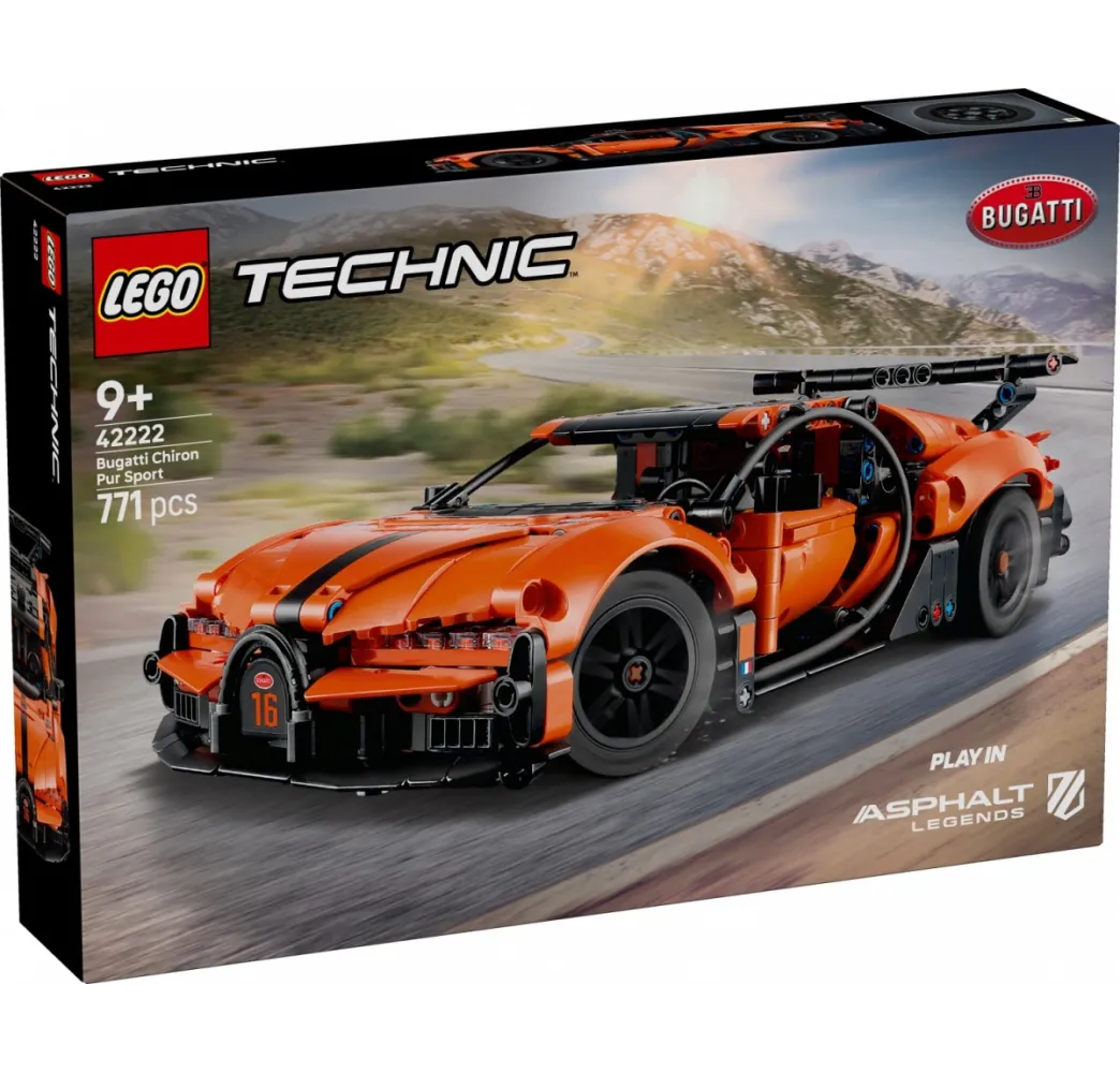 LEGO Technic Bugatti Chiron Pur Sport – klocki konstrukcyjne 9+