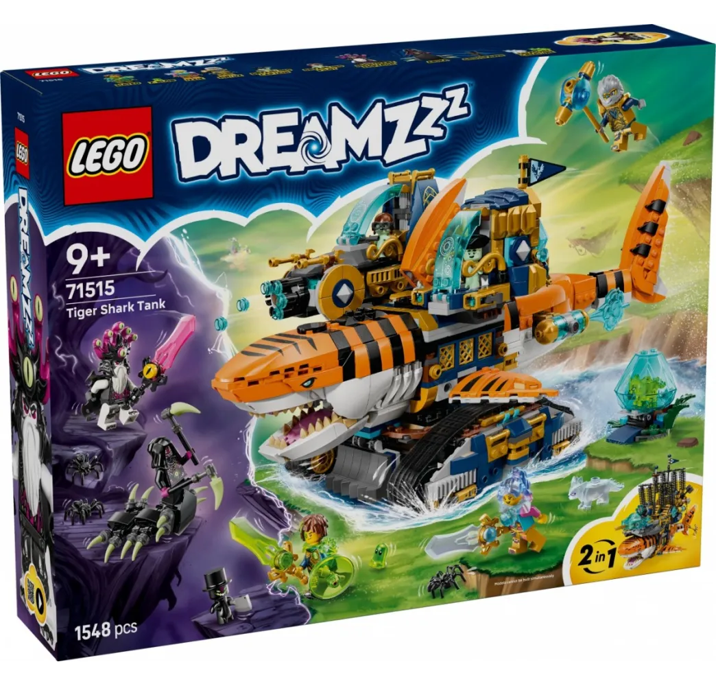 LEGO DREAMZzz Rekinoczołg tygrysi – klocki konstrukcyjne 9+