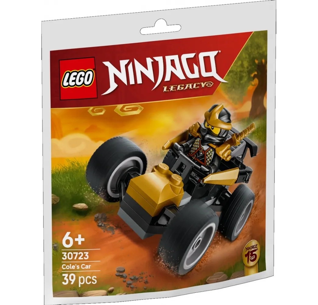 LEGO Ninjago Samochód ninja Cole’a – klocki konstrukcyjne 6+