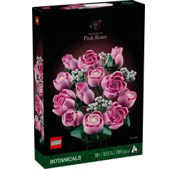 LEGO Botanicals Bukiet różowych róż – klocki konstrukcyjne dla dorosłych