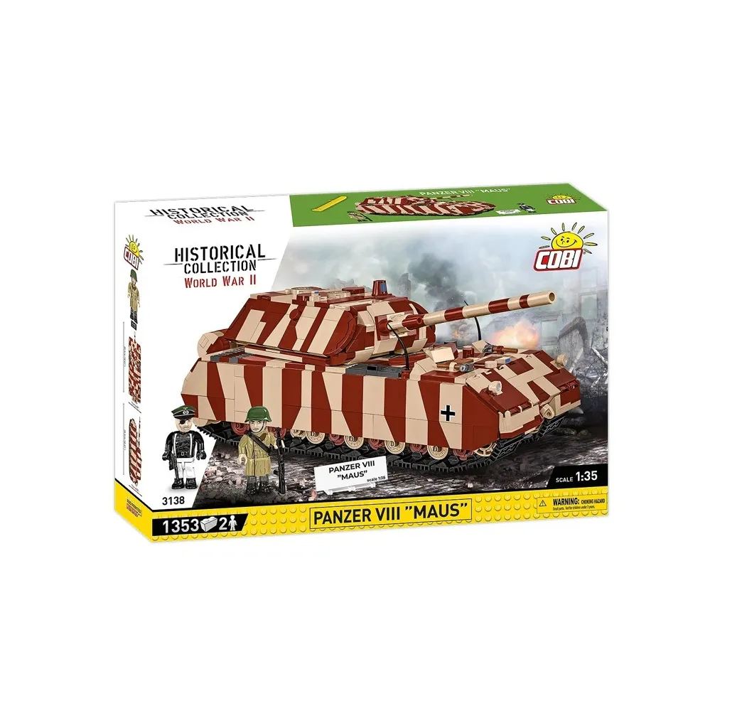 Cobi Klocki Panzer VIII Maus 1353 elementy Historical Collection bardzo duży zestaw