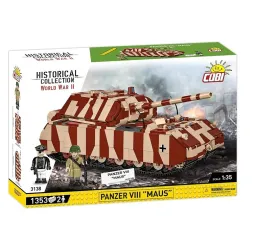 Cobi Klocki Panzer VIII Maus 1353 elementy Historical Collection bardzo duży zestaw