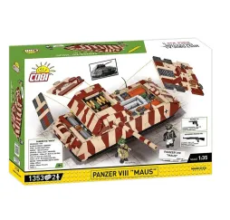 Cobi Klocki Panzer VIII Maus 1353 elementy Historical Collection bardzo duży zestaw