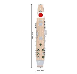 Cobi Klocki IJN Akagi Aircraft Carrier 3573 klocków Historical Collection