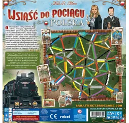 Wsiąść do Pociągu Polska – gra planszowa rodzinne Rebel 8+