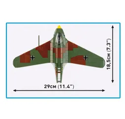 Cobi Klocki Messerschmitt Me 163B Komet 543 elementów Historical Collection