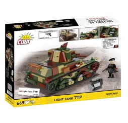 Cobi Klocki Light Tank 7TP 669 elementów Historical Collection duży zestaw