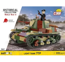 Cobi Klocki Light Tank 7TP 669 elementów Historical Collection duży zestaw