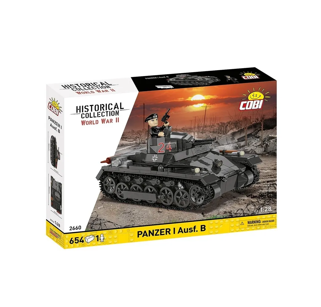 Cobi Klocki Panzer I Ausf.B 654 elementów Historical Collection nr kat. COBI-2660