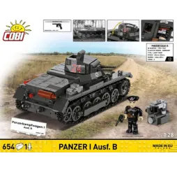 Cobi Klocki Panzer I Ausf.B 654 elementów Historical Collection nr kat. COBI-2660