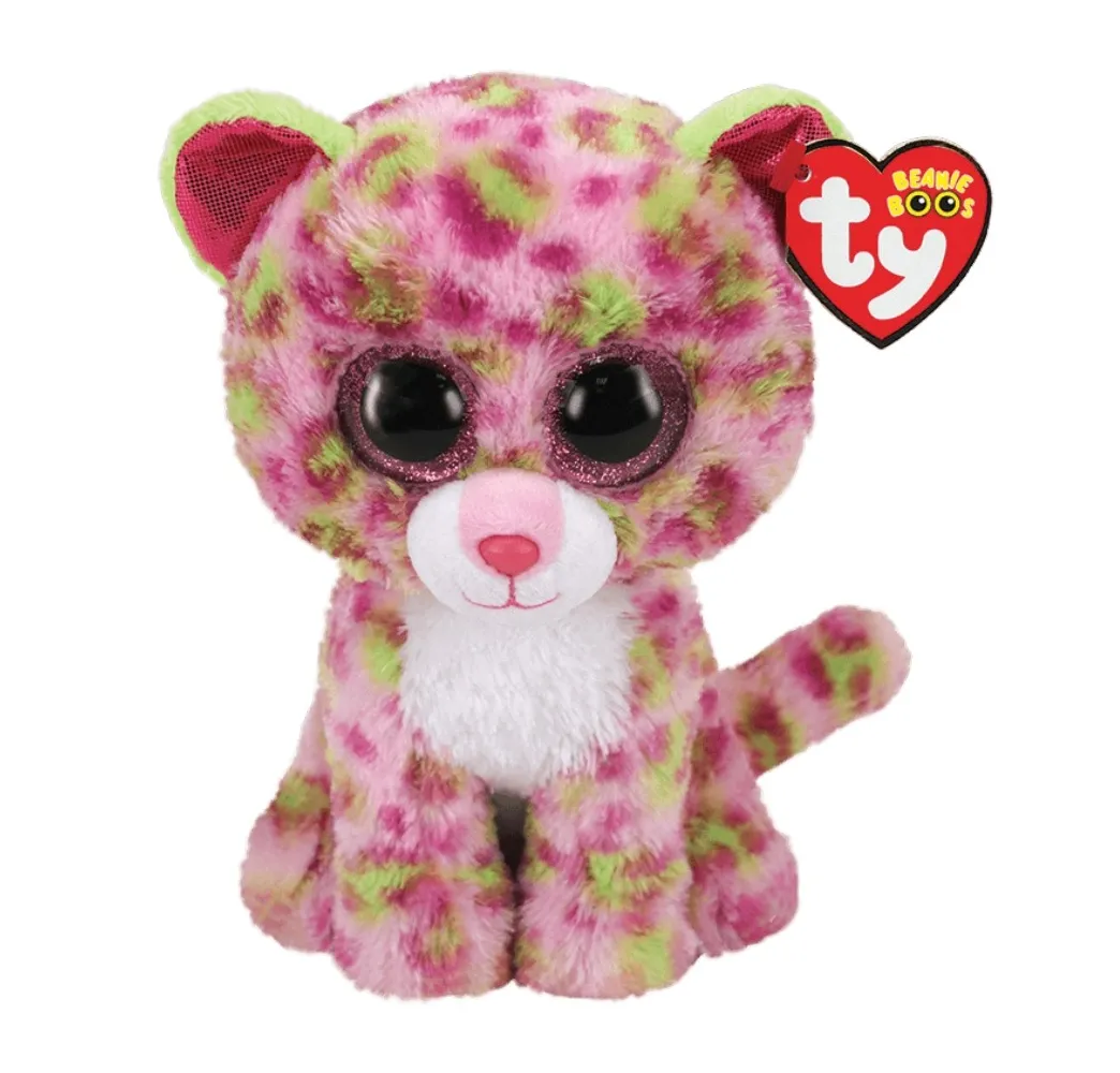 TY Beanie Boos różowy leopard maskotka 15 cm dla dziewczynki