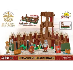 Cobi Klocki Wieża strażnicza rzymskiego obozu 628 elementów Historical Collection