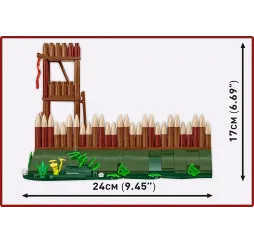 Cobi Klocki Wieża strażnicza rzymskiego obozu 628 elementów Historical Collection