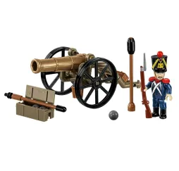 Cobi Klocki Francuski artylerzysta z armatą 97 elementów Napoleonic Wars 6+
