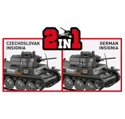 Cobi Klocki Panzer 38 LT VZ.38 690 elementów