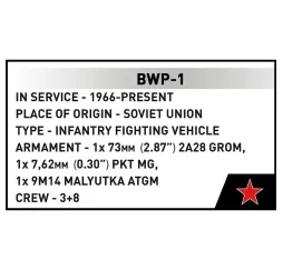 Cobi Klocki BWP-1 756 elementów Armed Forces nr kat. COBI-2630