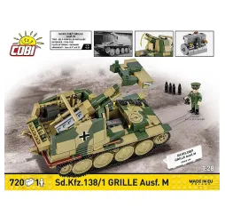 Cobi Klocki SD.KFZ.138/1 Grille 720 elementów Historical Collection duży zestaw