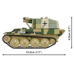 Cobi Klocki SD.KFZ.138/1 Grille 720 elementów Historical Collection duży zestaw