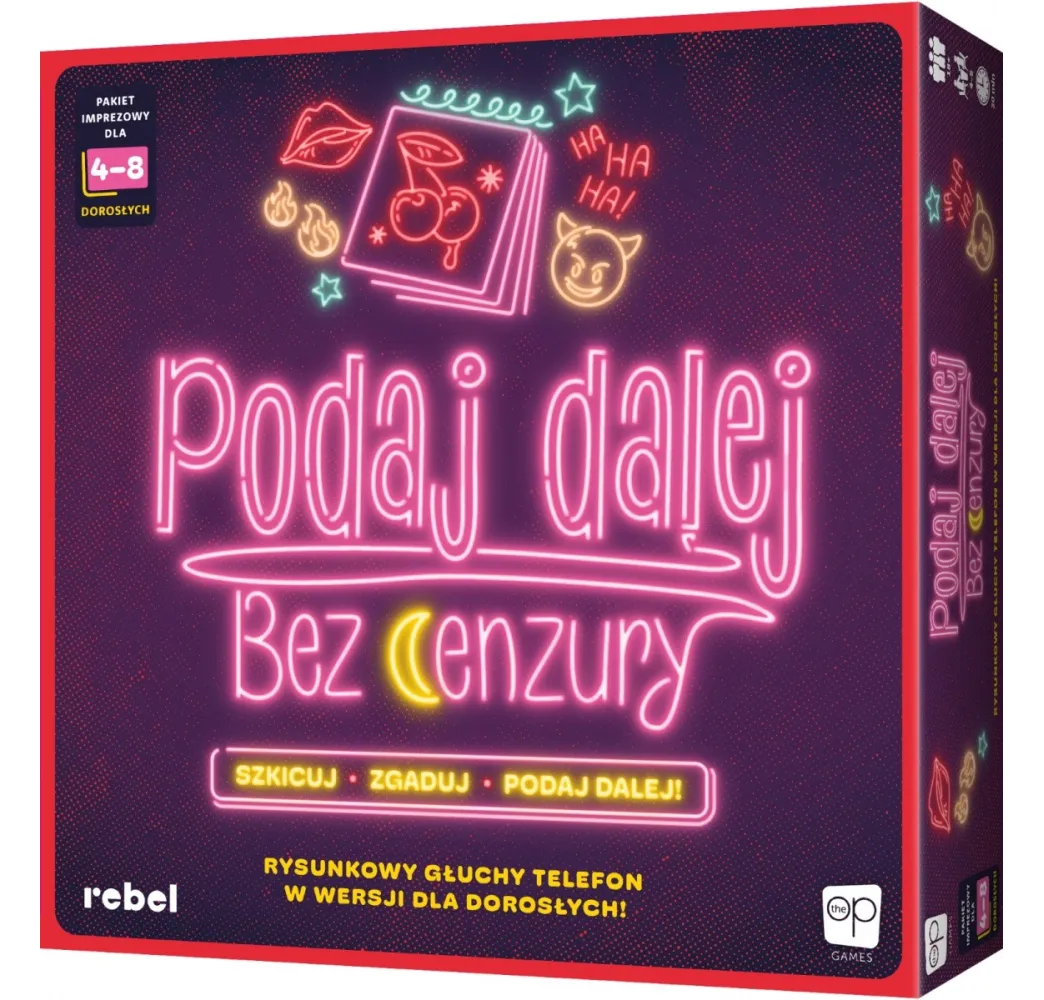 Rebel Gra Podaj dalej! Bez cenzury – gra karciana dla dorosłych