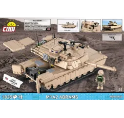 Cobi Klocki M1A2 Abrams 1025 klocków Armed Forces bardzo duży zestaw nr kat. COBI-2632