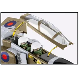 Cobi Klocki F-4M Phantom II Armed Forces 728 elementów duży zestaw