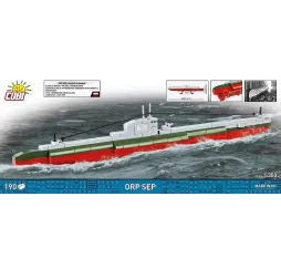 Cobi Klocki ORP Sęp 190 elementów Historical Collection mały zestaw nr kat. COBI-4856