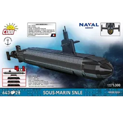Cobi Sous-Marin SNLE klocki konstrukcyjne 643 el.