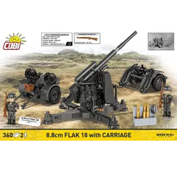 Cobi Klocki 8.8 cm Flak z wózkiem 360 elementów Historical Collection