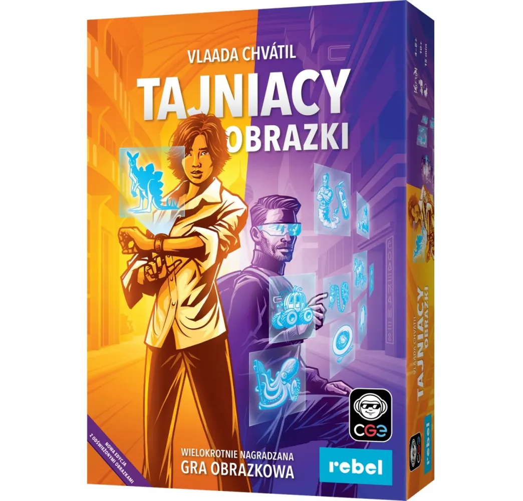 Tajniacy Obrazki Edycja 2025 – gra planszowa Rebel dla 4-8 osób